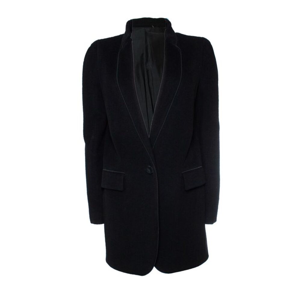 Stella Mccartney, cashmere wool coat in black